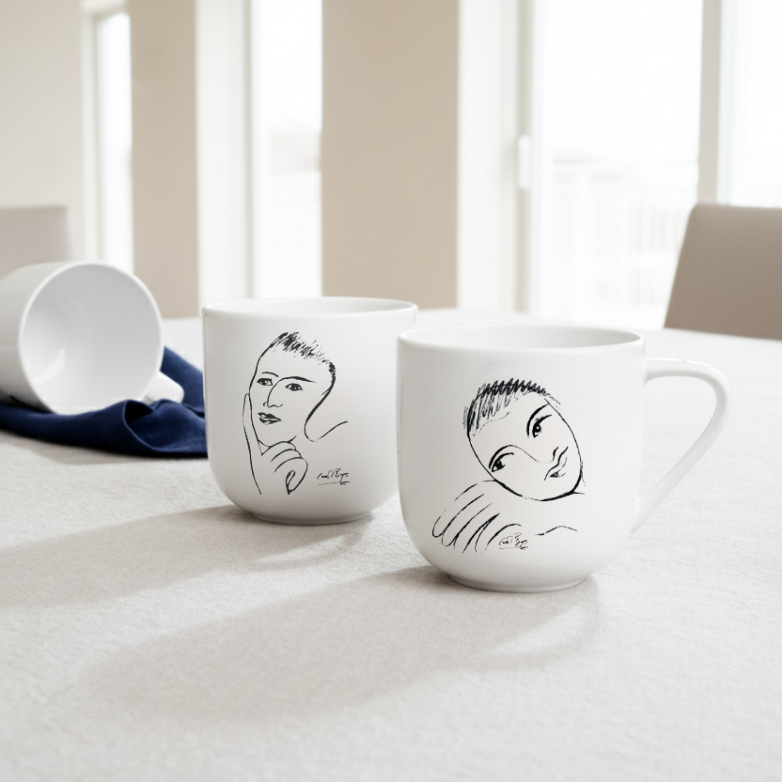 Mug Set Of 4 - Sketchbook