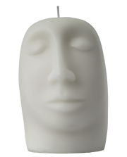 SCULPTURAL CANDLE - gleam - white