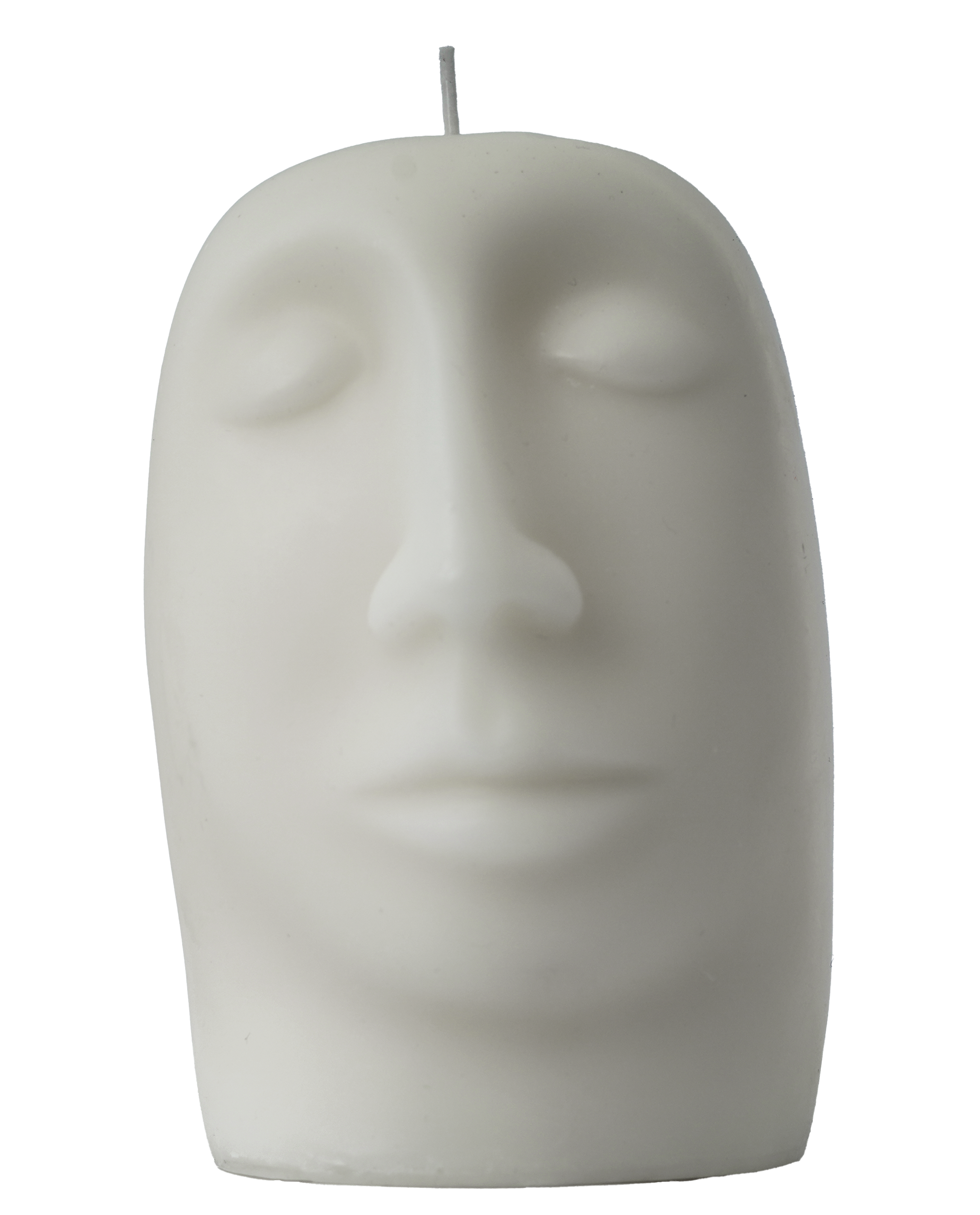 SCULPTURAL CANDLE - gleam - white