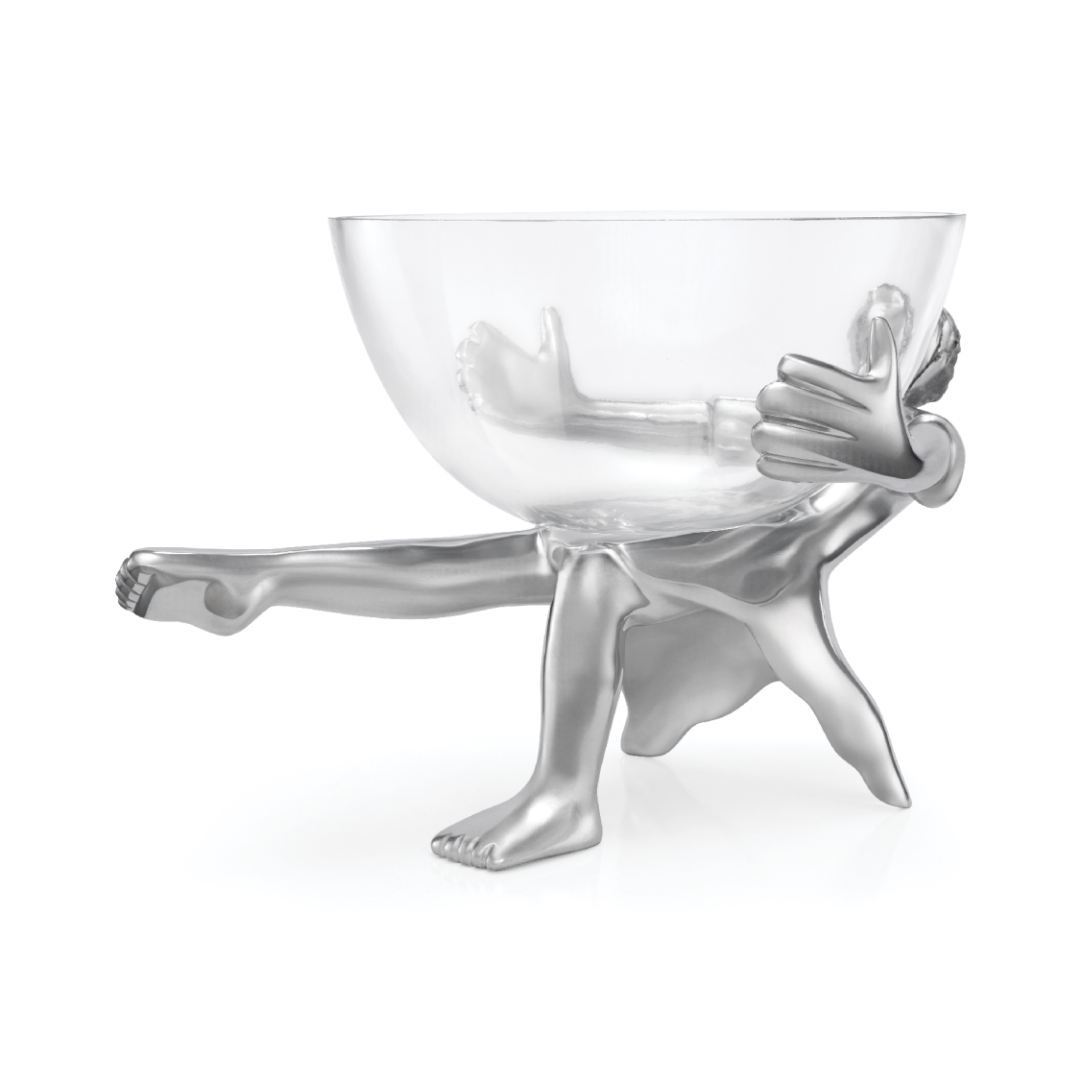 Glass Bowl And Stand - All Dressed Up