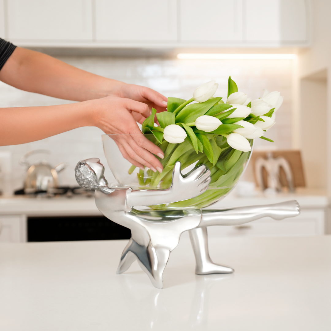 Glass Bowl And Stand - All Dressed Up