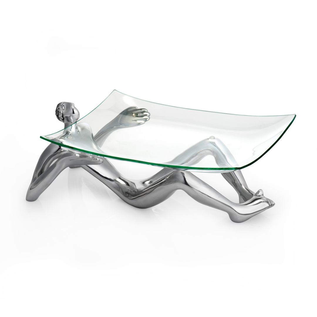 Glass Platter With Stand - On Show