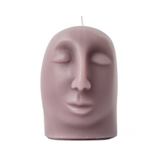 SCULPTURAL CANDLE - aglow - mauve