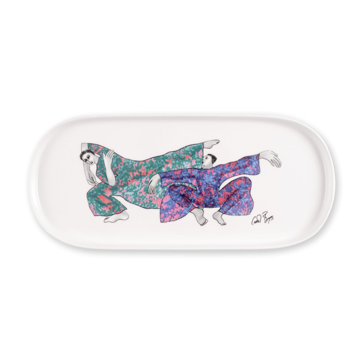 PLATTER OVAL - dancing girls
