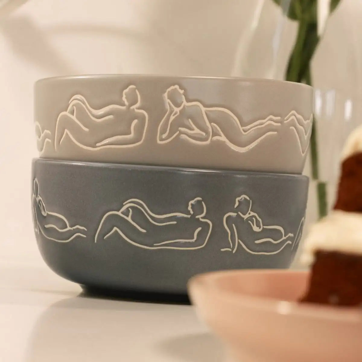 Cereal / Soup Bowl Set Of 4 - Luxe Loungers - Mixed Set