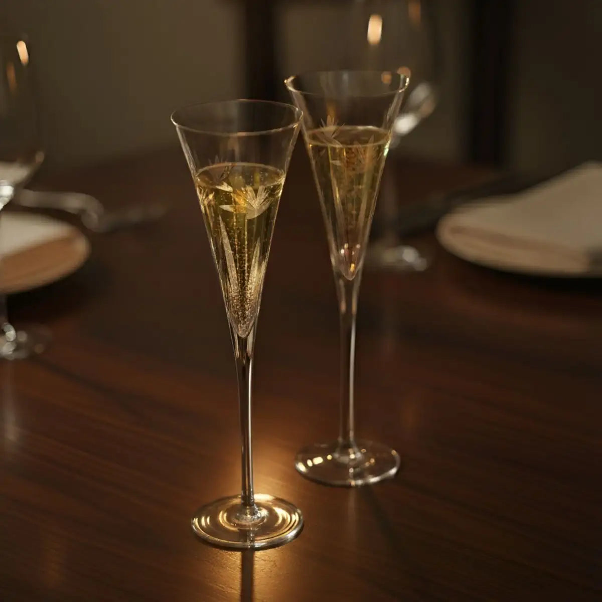 Champagne Flute Set Of 4 - Strelitzia