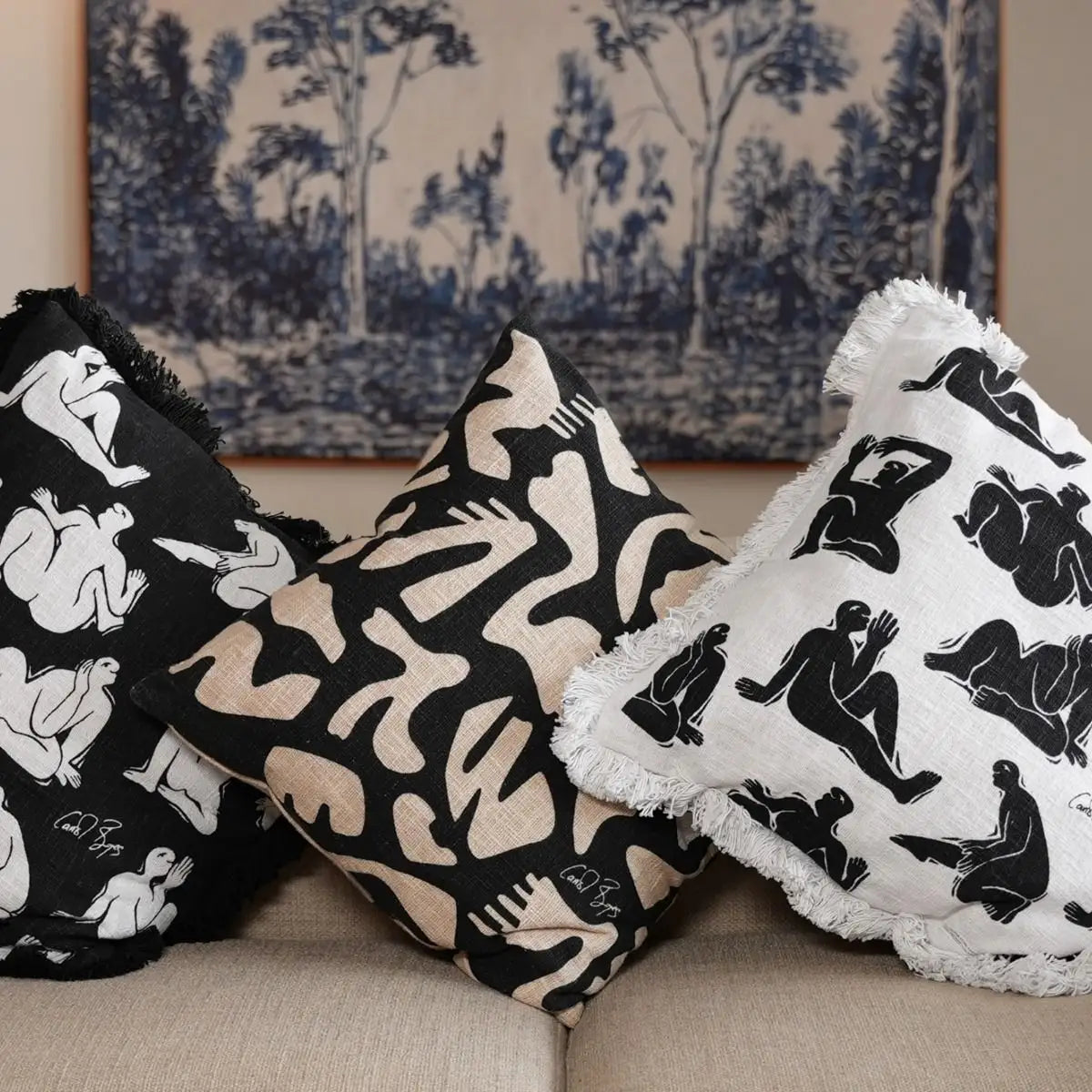 Cushion - Lazy Days Black