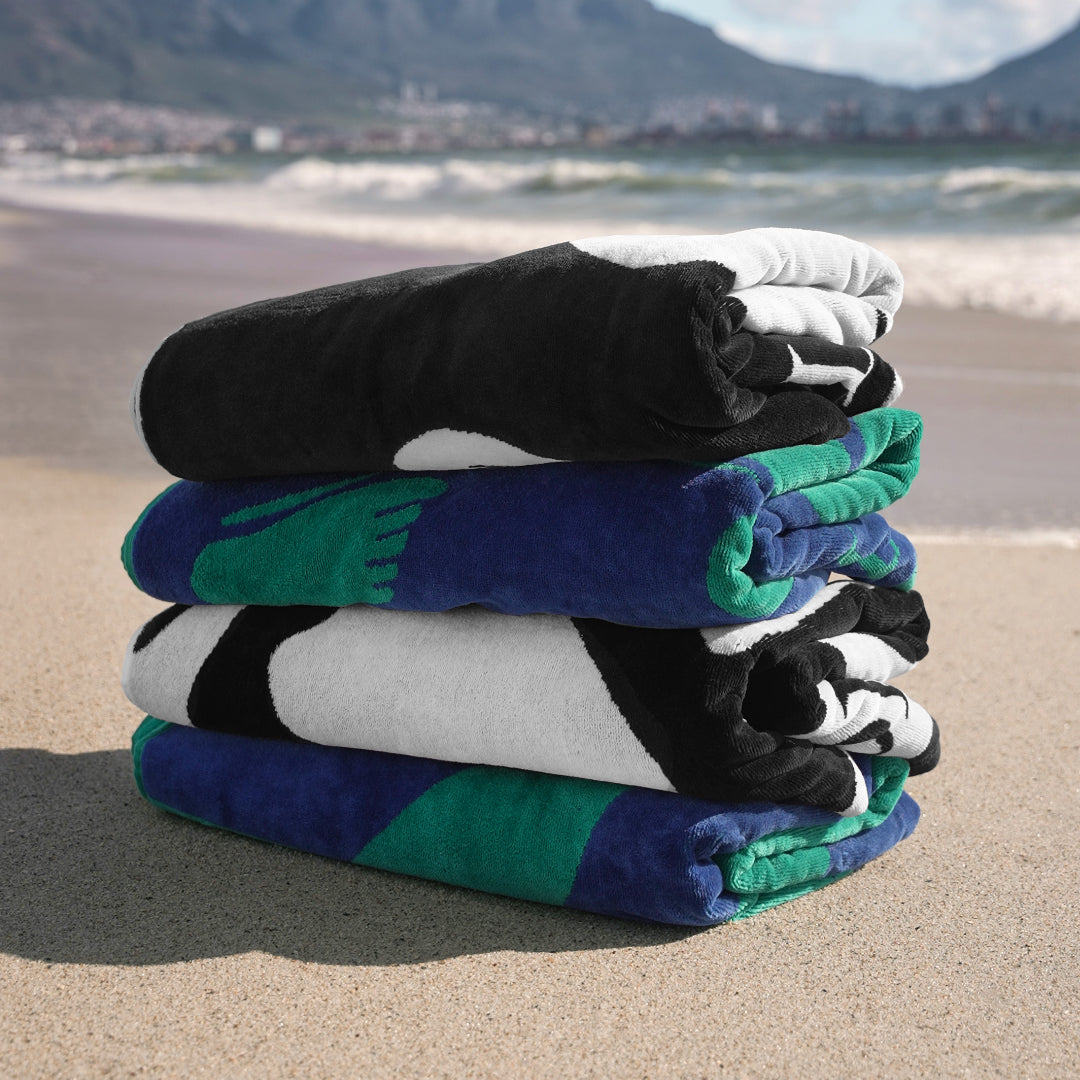 Beach Towel - Lacuna - Green Blue