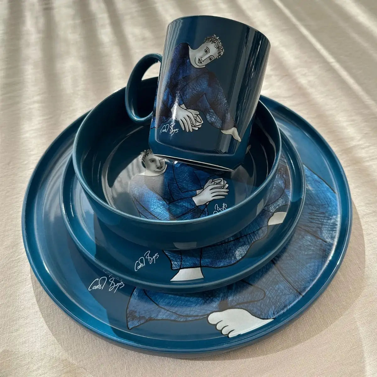 Side Plate Set Of 4 - Indigo Blues