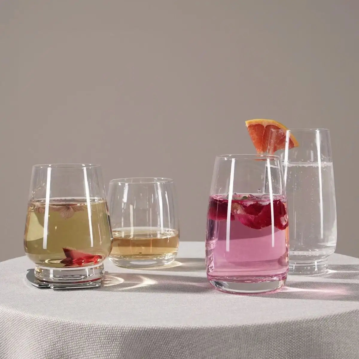 Hi Ball Glass Set Of 4 - Ripple