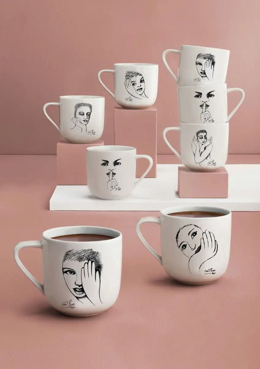 Mug Set Of 4 - Sketchbook