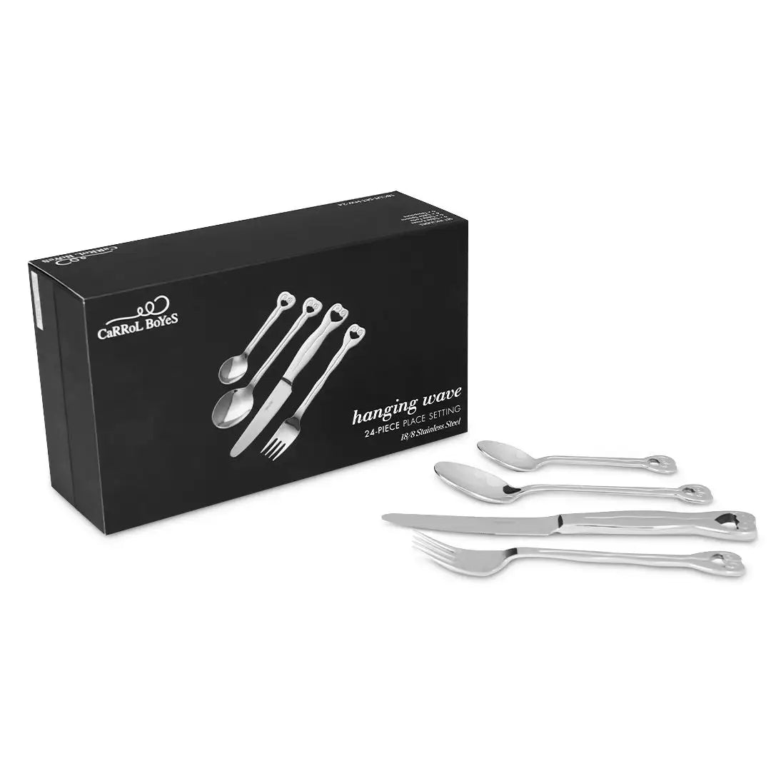 Cutlery 24Pc Set - Hanging Wave