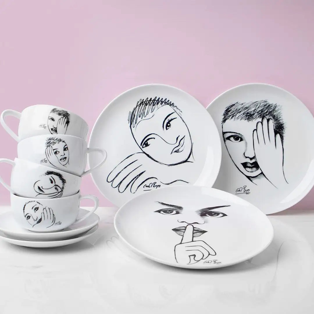 Dinnerware 12Pc Set - Heritage Sketchbook Mix