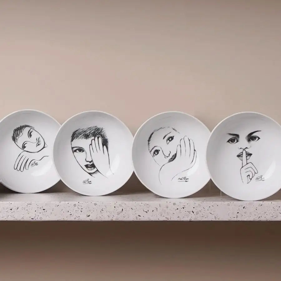 Cereal / Soup Bowl - Face Facts