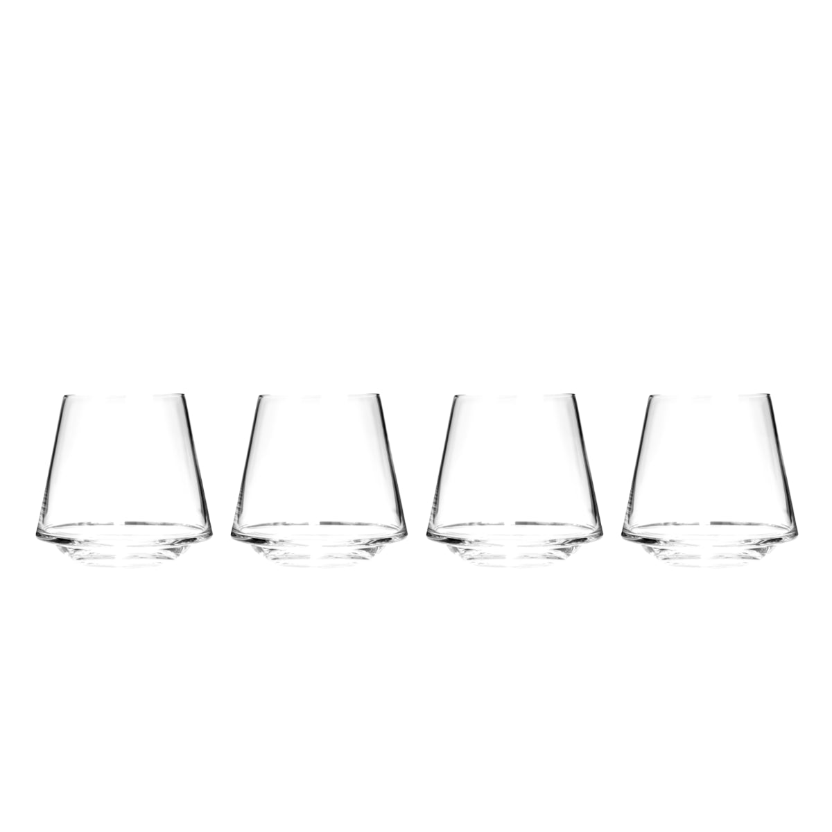 Stemless Glass Set Of 4 - Edge