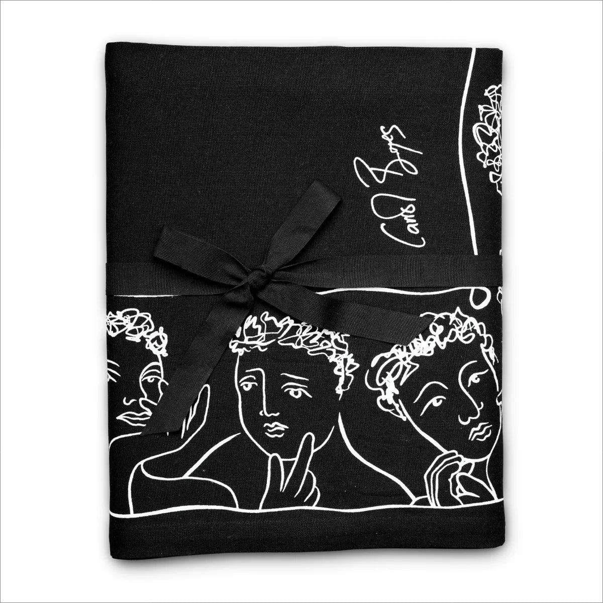 Tablecloth 160 X 240 - Well Framed - Black