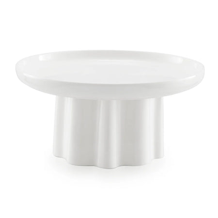 LARGE FOOTED BOWL - wavy
