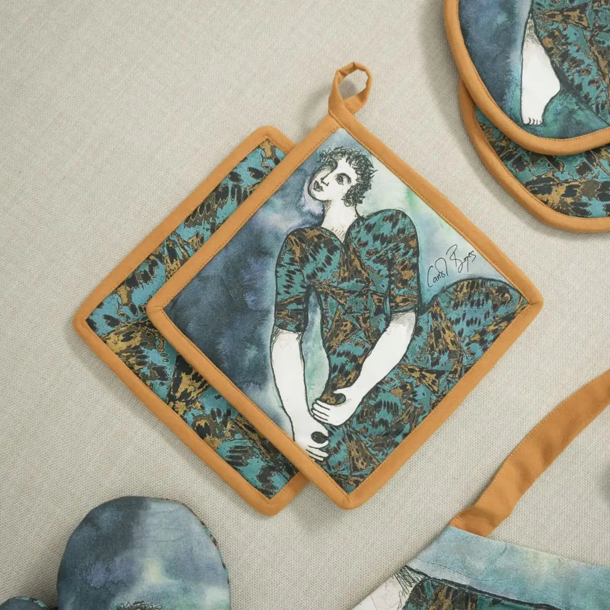 POT HOLDER SET OF 2 - flying high