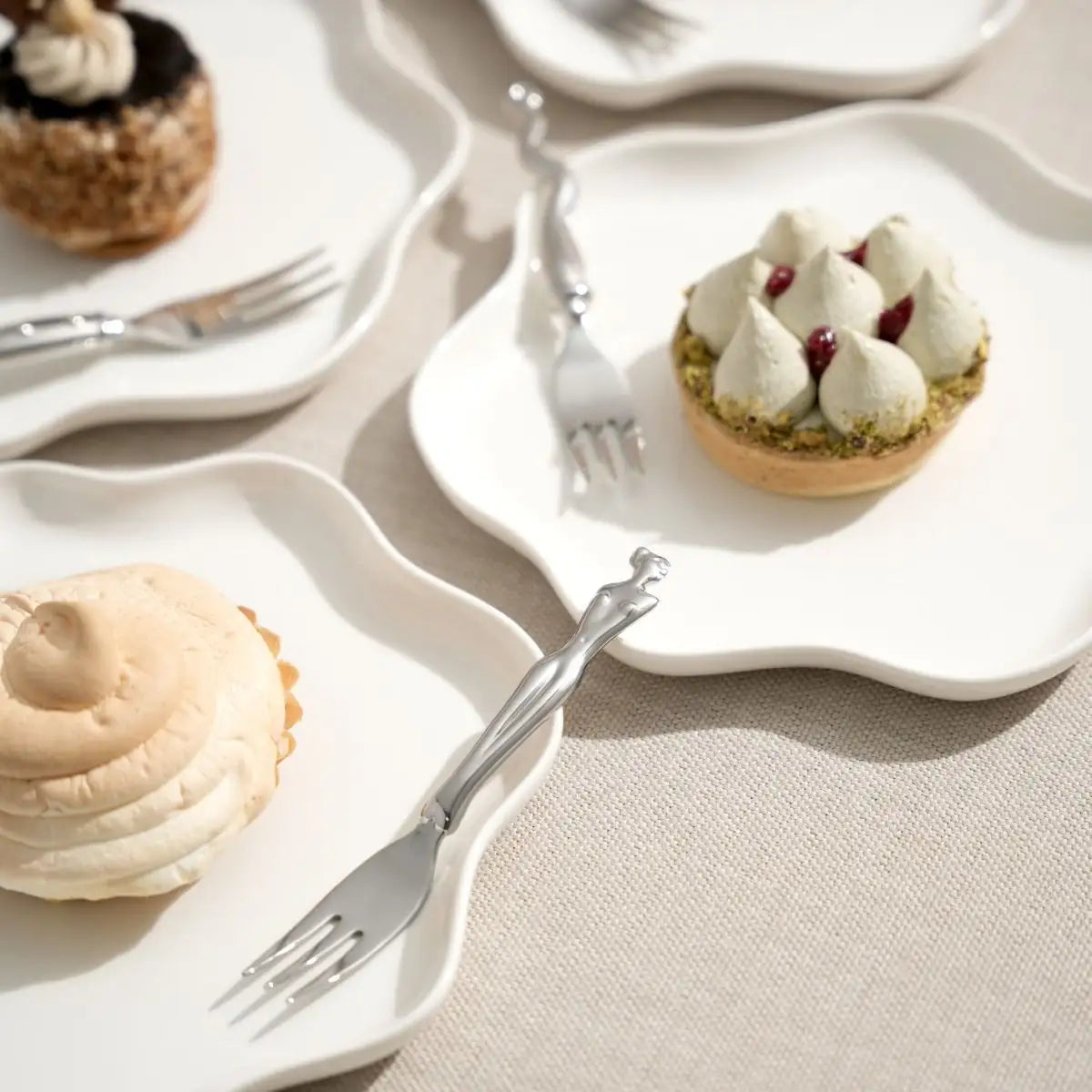 Cake Fork Set Of 4 - Woman