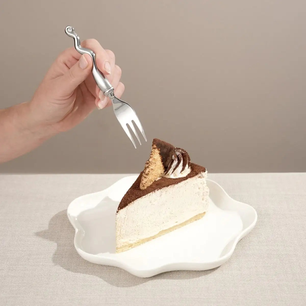 Cake Fork Set Of 4 - Wave