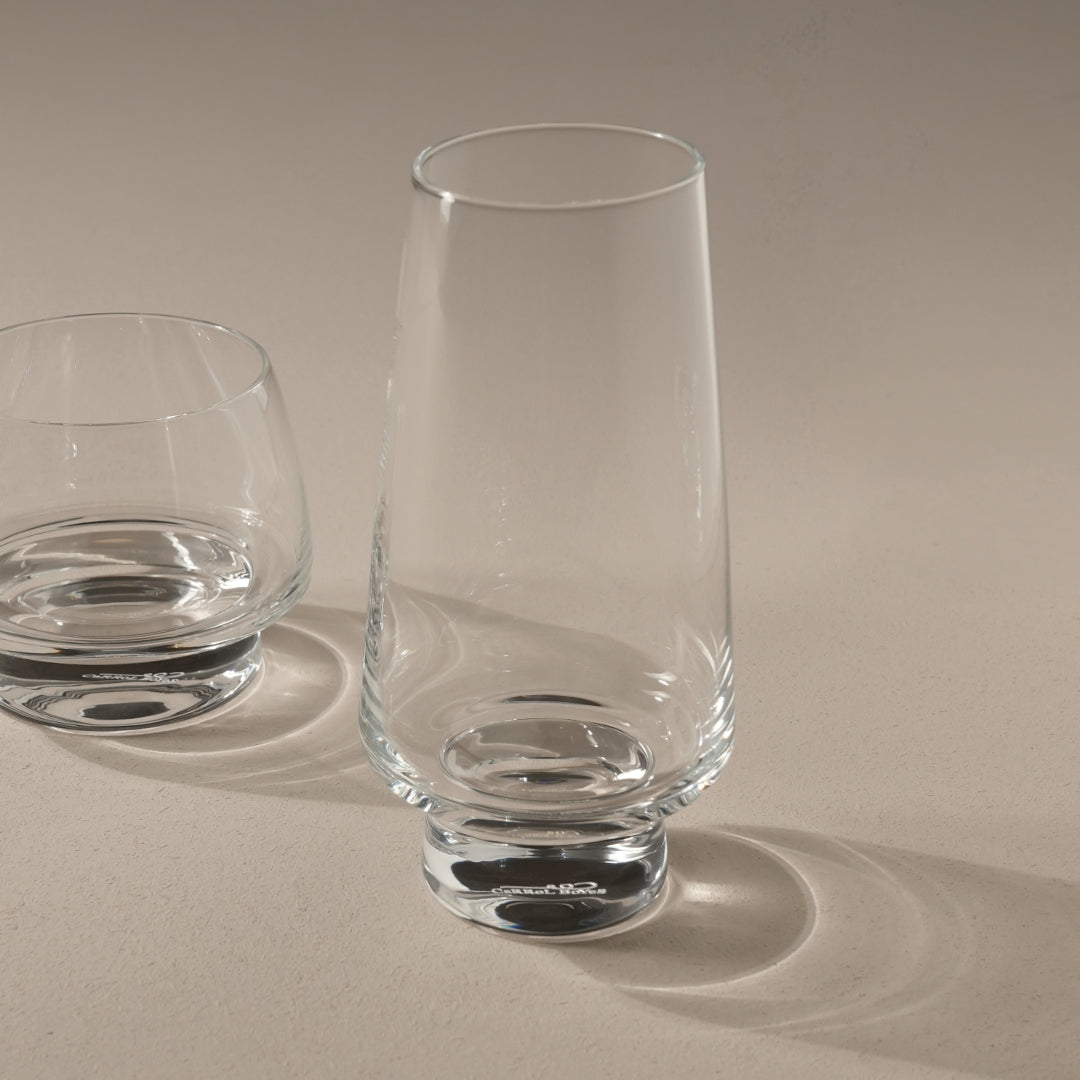 FOOTED HI BALL GLASS SET OF 4 - baobab