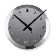 Wall Clock Large - Coil - Silver