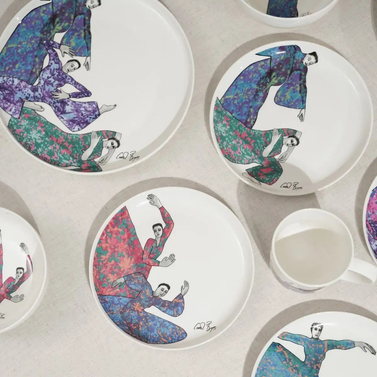 Dinnerware 12Pc Set - Dancing Girls