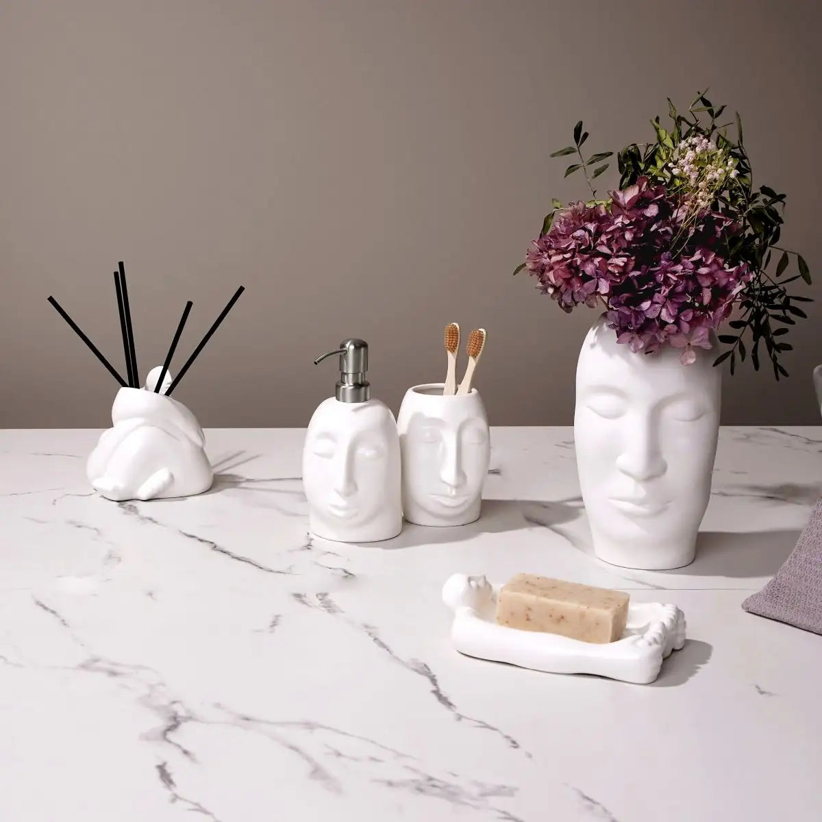 Bathroom 2Pc Set - Enigma - Amenity Tray & Holder