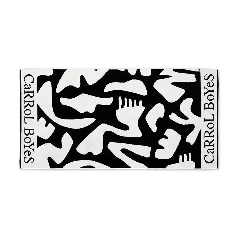 Beach Towel - Lacuna - Black White