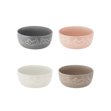 Cereal / Soup Bowl Set Of 4 - Luxe Loungers - Mixed Set