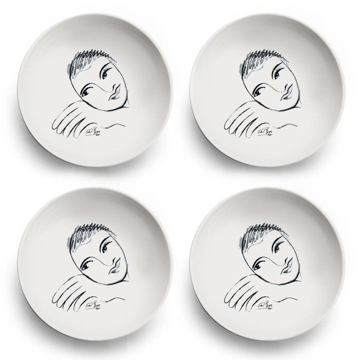 Cereal / Soup Bowl Set Of 4 - Let'S Face It!