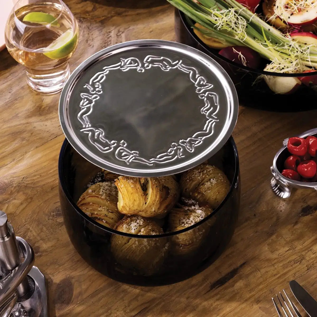 Bowl With Lid Medium - Luxe Loungers