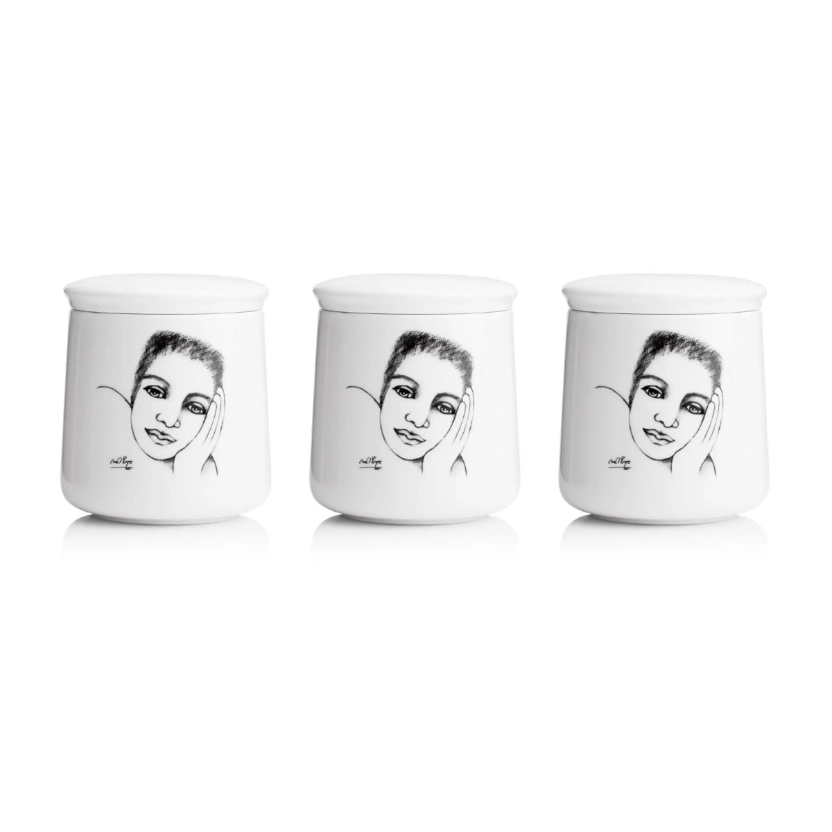 Canister Set Of 3 - Cover Girl