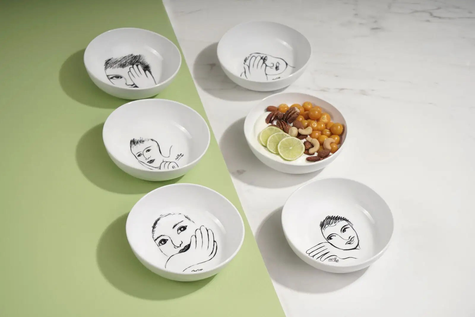 Cereal / Soup Bowl - Face Facts