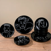 Dinnerware 12Pc Set - Sketchbook Black
