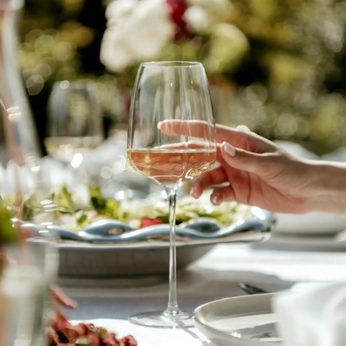 White Wine Glass Set Of 4 - Tulip