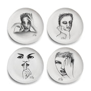 Dinner Plate Set Of 4 - Sketchbook Mix