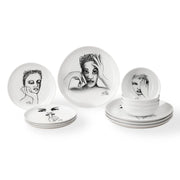 Dinnerware 12Pc Set - Sketchbook Mix