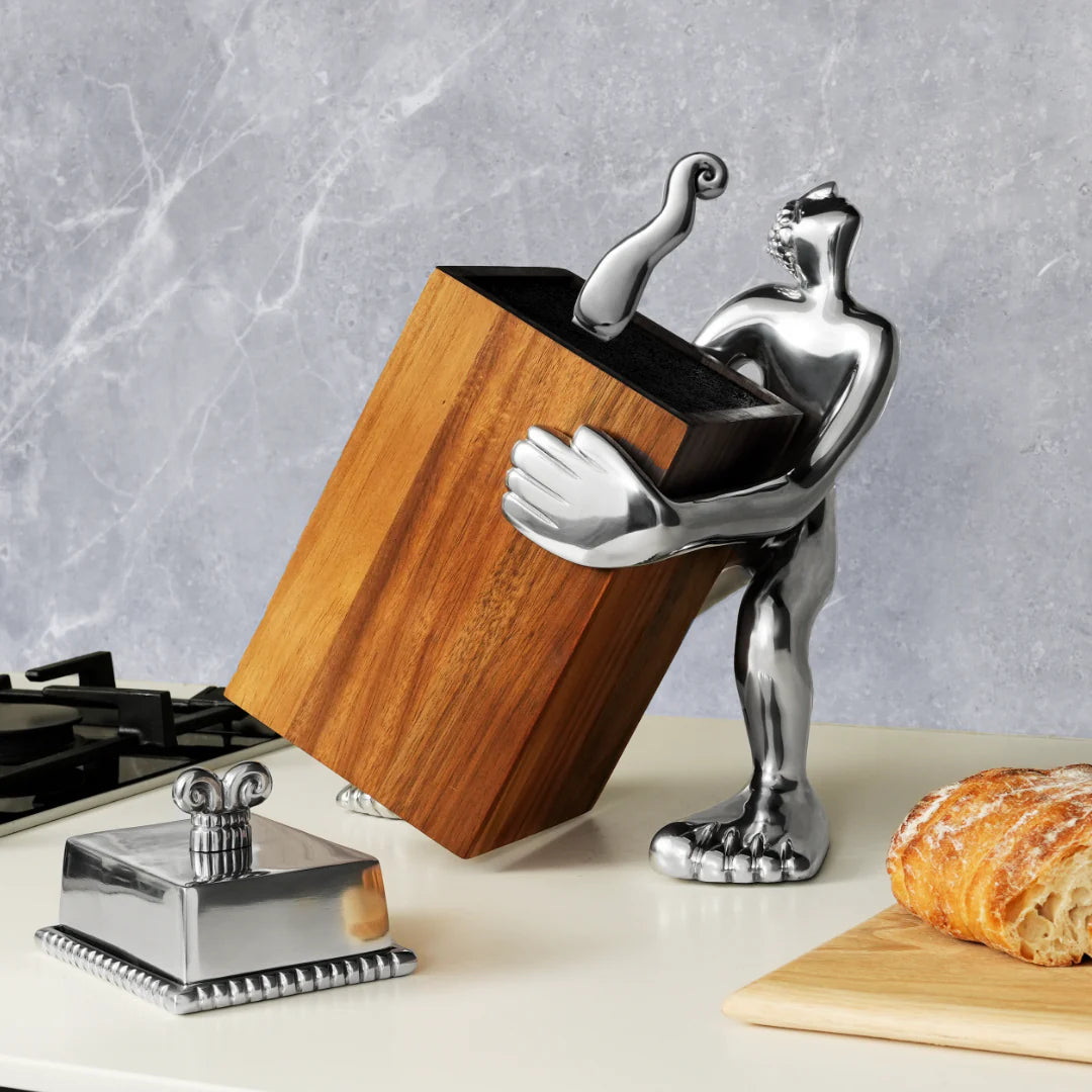 Knife Block Holder - Look Sharp!