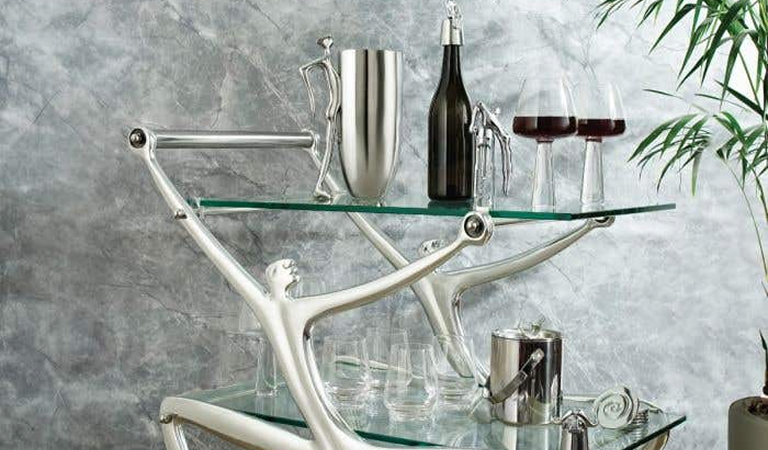 The Man Drinks Trolley styled in a living room