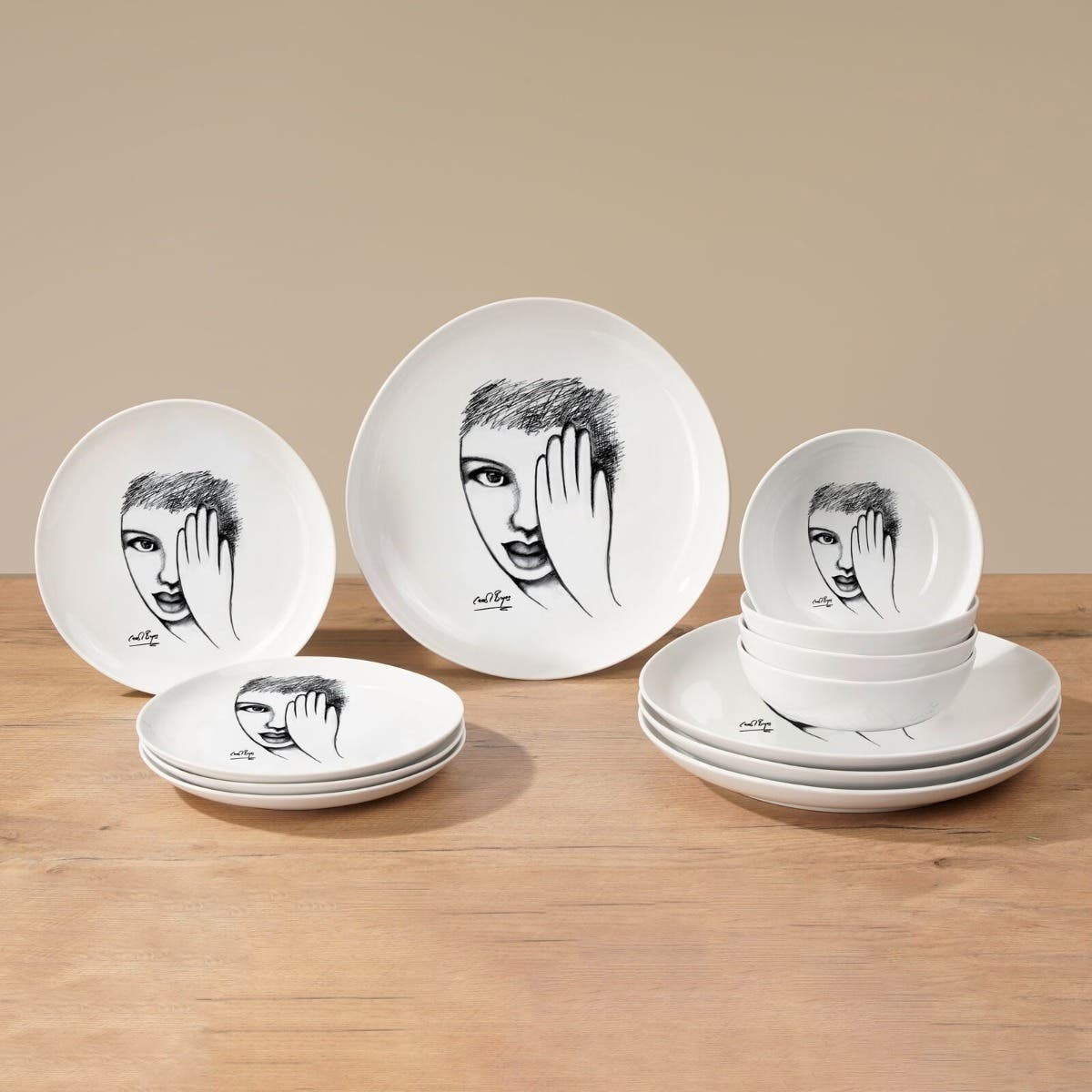 DINNERWARE 12pc SET eye for detail Carrol Boyes ZA
