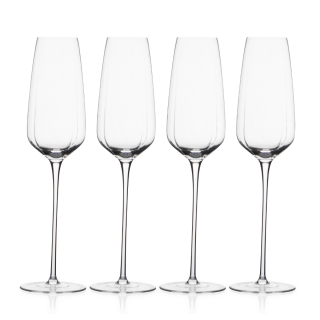 CHAMPAGNE FLUTE SET OF 4 - tulip