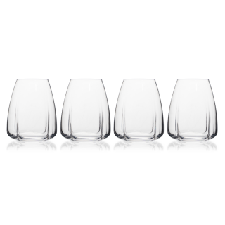 STEMLESS GLASS SET OF 4 - tulip