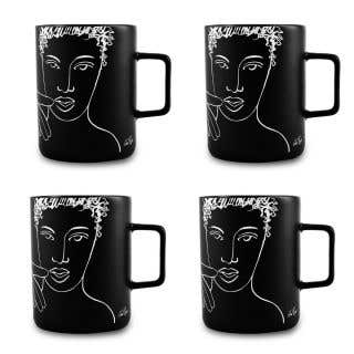 MUG SET OF 4 - pensive