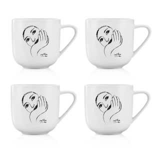 MUG SET OF 4 - face facts