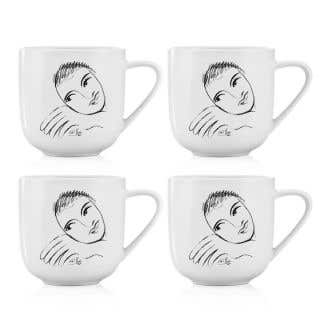 MUG SET OF 4 - let's face it