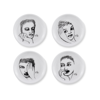 RIMMED COASTER SET OF 4 - sketchbook