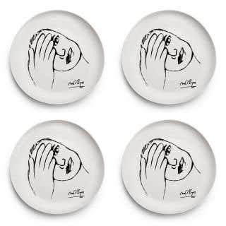 SIDE PLATE SET OF 4 - just a minute!