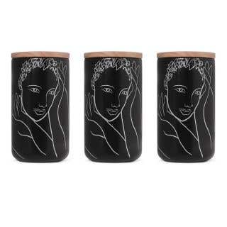 CANISTER LARGE SET OF 3 - full of grace