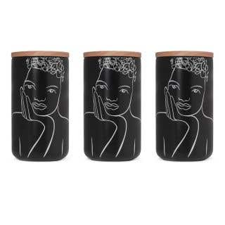 CANISTER LARGE SET OF 3 - knowing